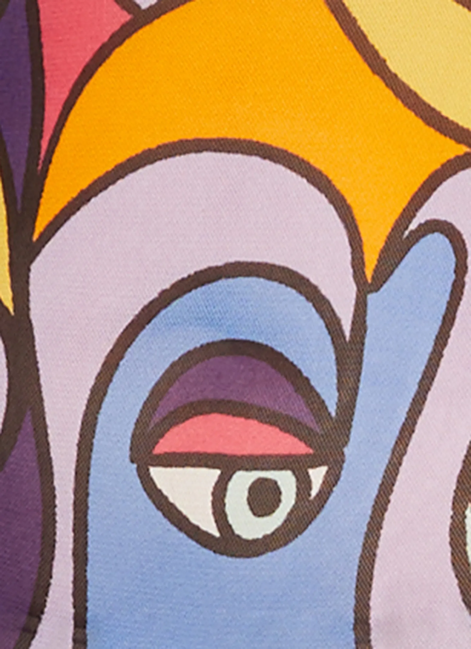 Plus Size Mesh Printed Mock Neck Bodysuit sold by Rainbow product image thumbnail 4