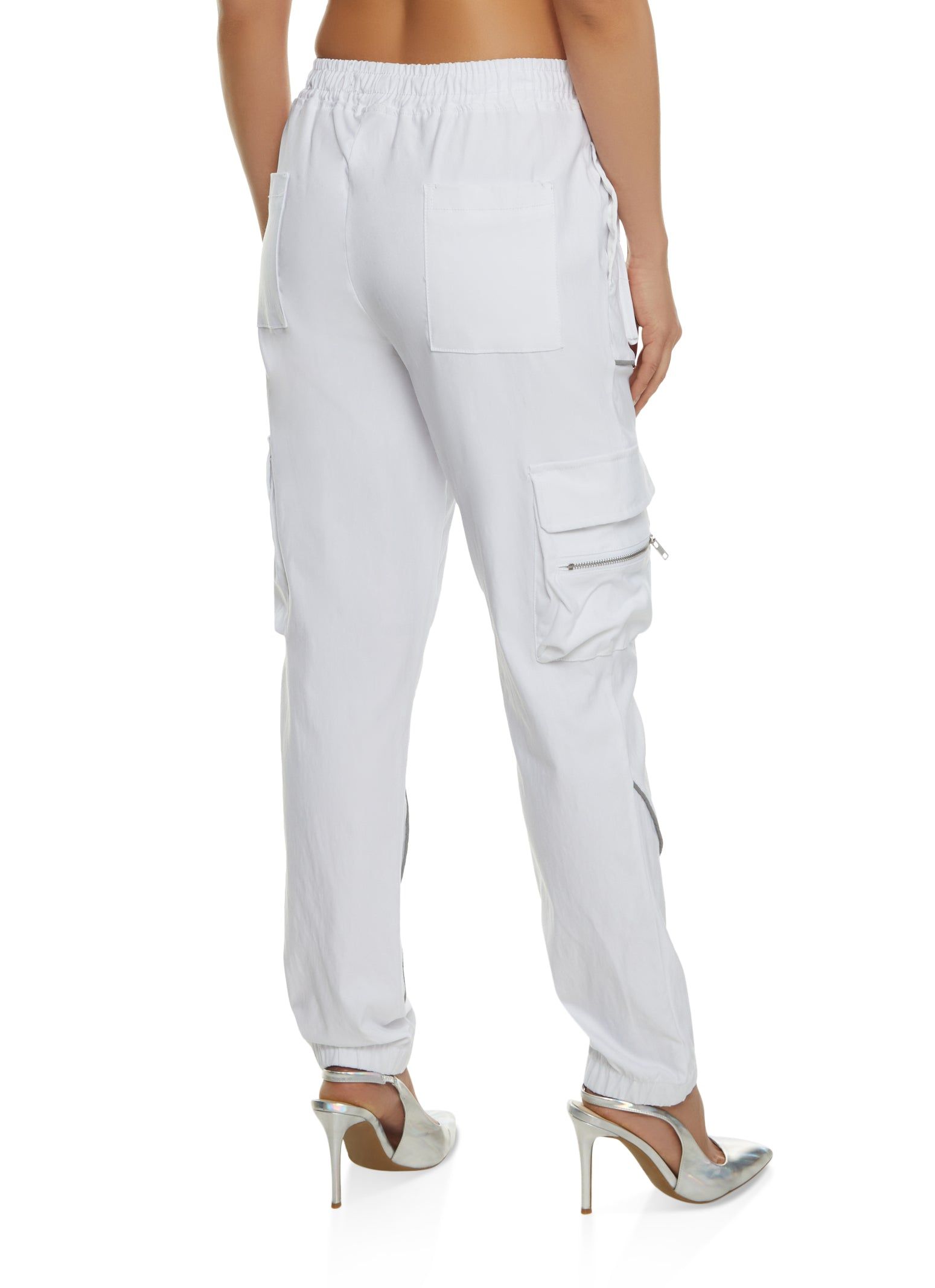 Contrast Piping Drawstring Cargo Joggers sold by Rainbow product image thumbnail 3