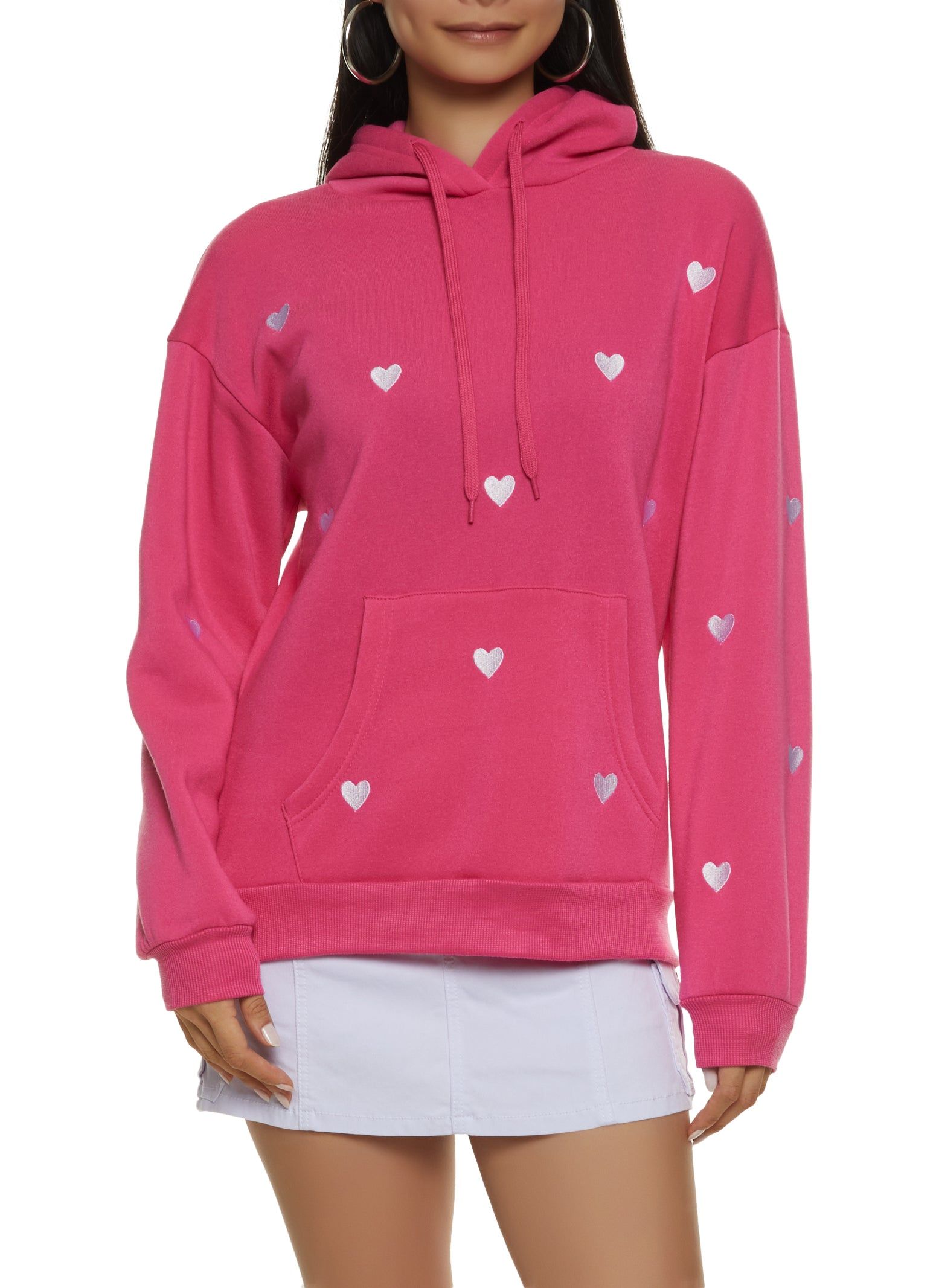 Graphic Print Pullover Hoodie sold by Rainbow