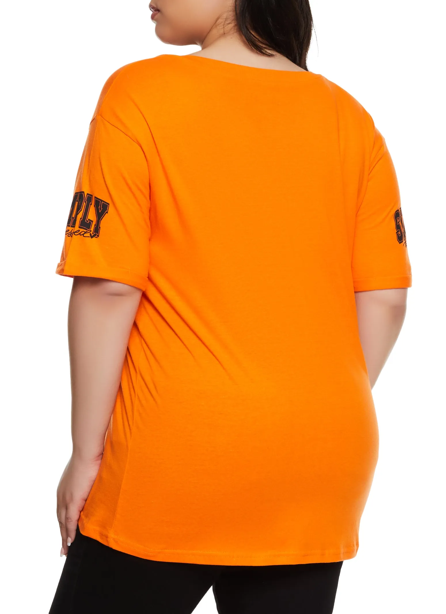 Plus Size Simply Blessed Graphic T Shirt sold by Rainbow product image thumbnail 2