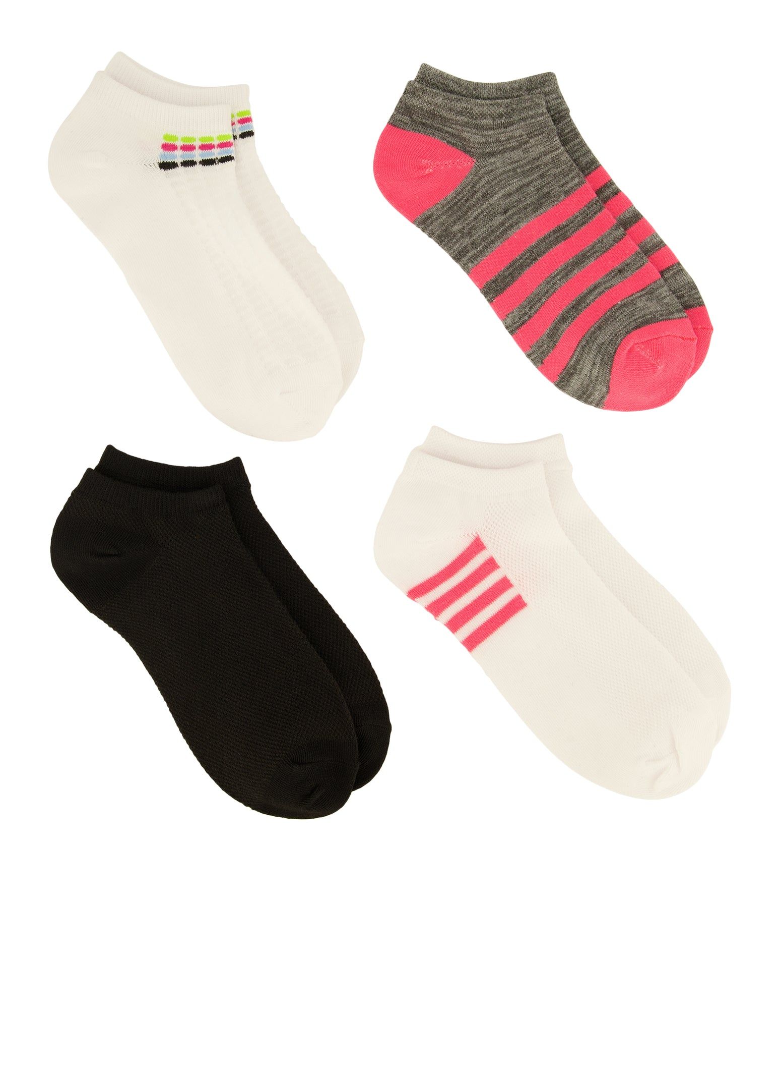 Neon Stripe Assorted Socks 4 Pack sold by Rainbow product image thumbnail 2