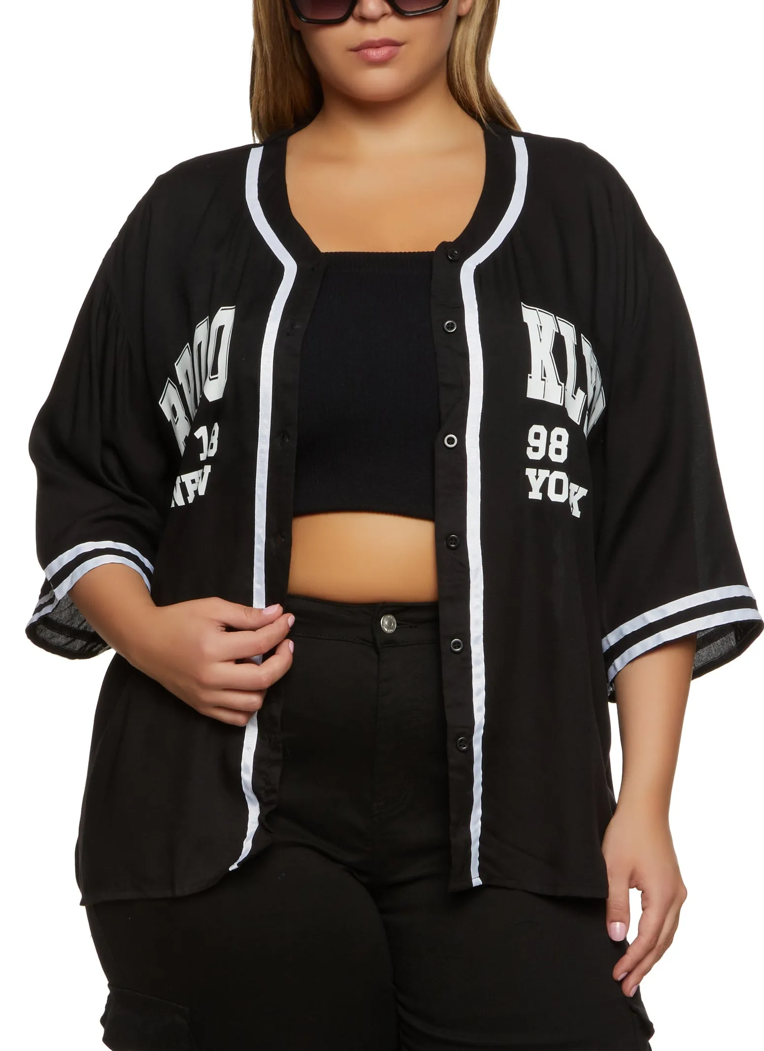 Plus Size Brooklyn 1898 New York Baseball Shirt sold by Rainbow