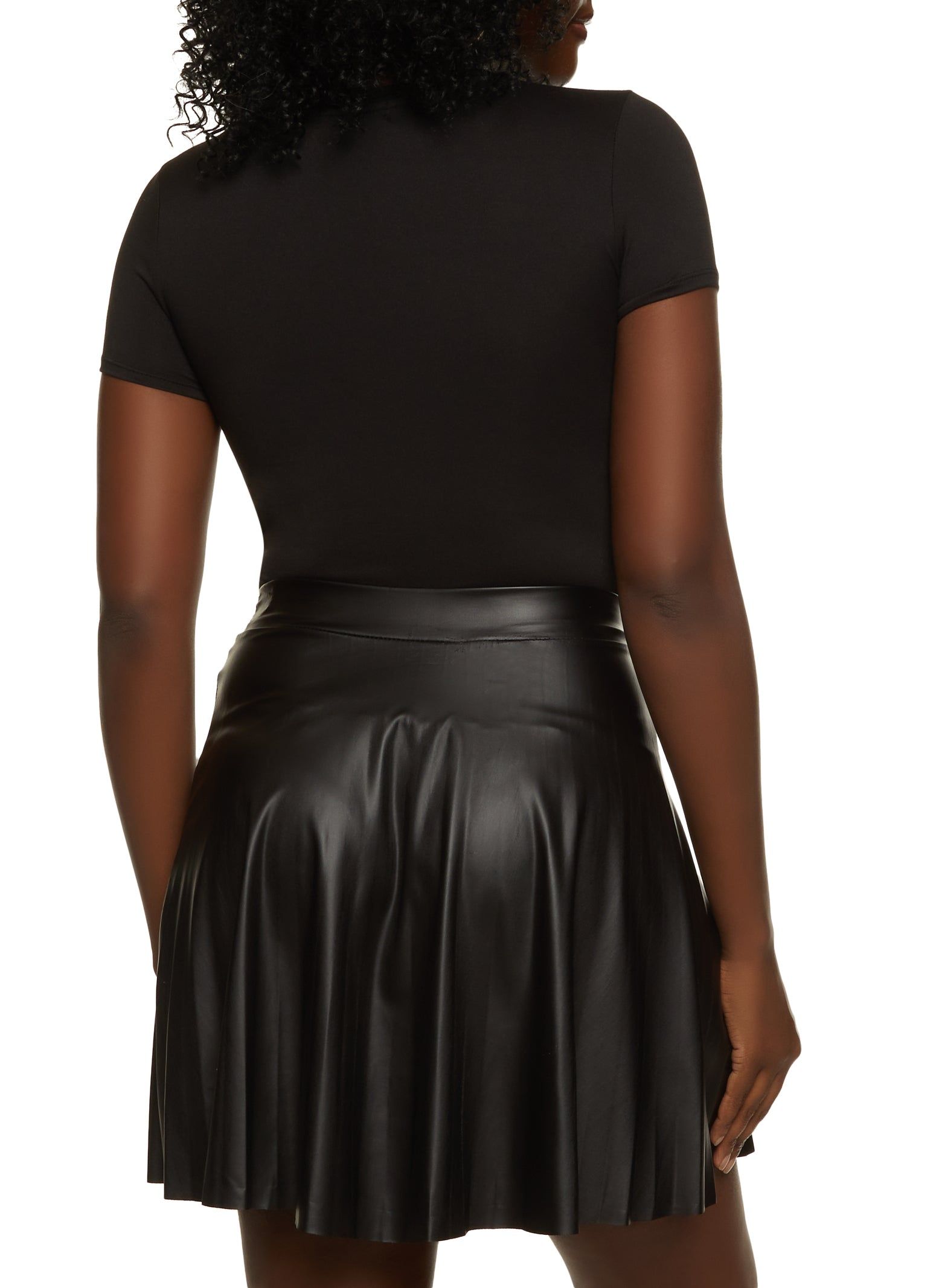 Solid Crew Neck Short Sleeve Bodysuit sold by Rainbow product image thumbnail 3