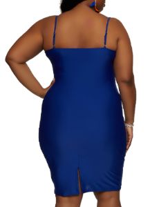 Plus Size Scoop Neck Midi Cami Dress sold by Rainbow