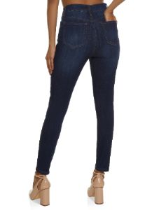 WAX Whiskered High Waist Skinny Jeans sold by Rainbow