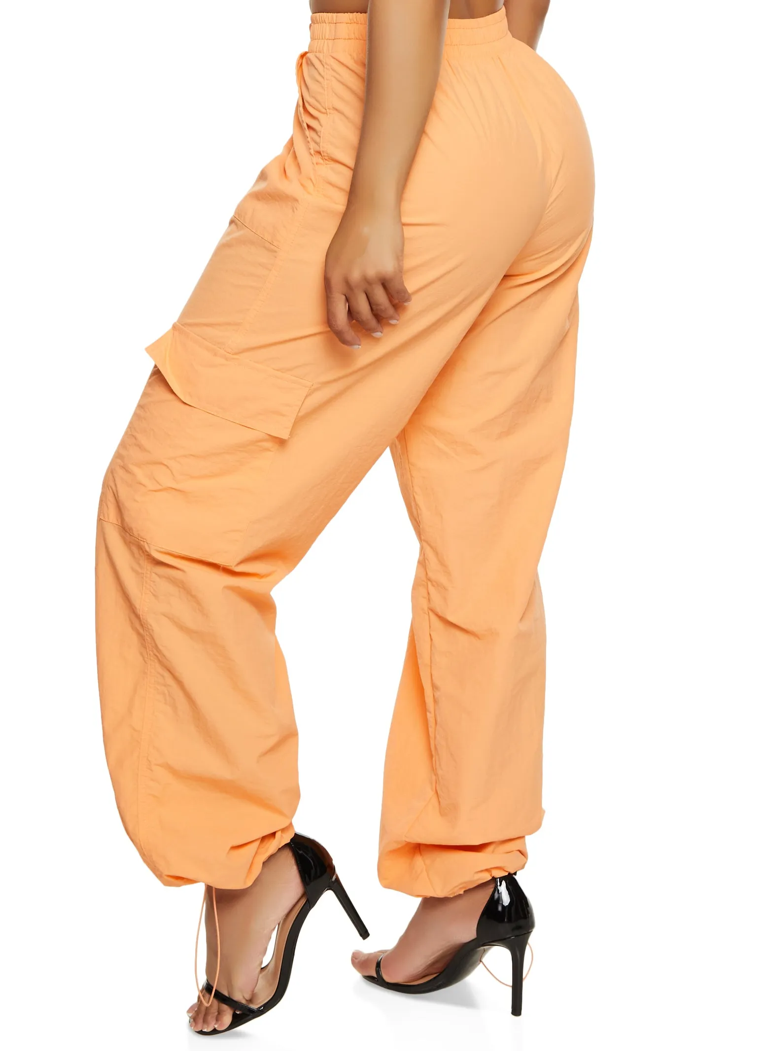 Iris Nylon Toggle Drawstring Hem Cargo Pants sold by Rainbow product image thumbnail 3