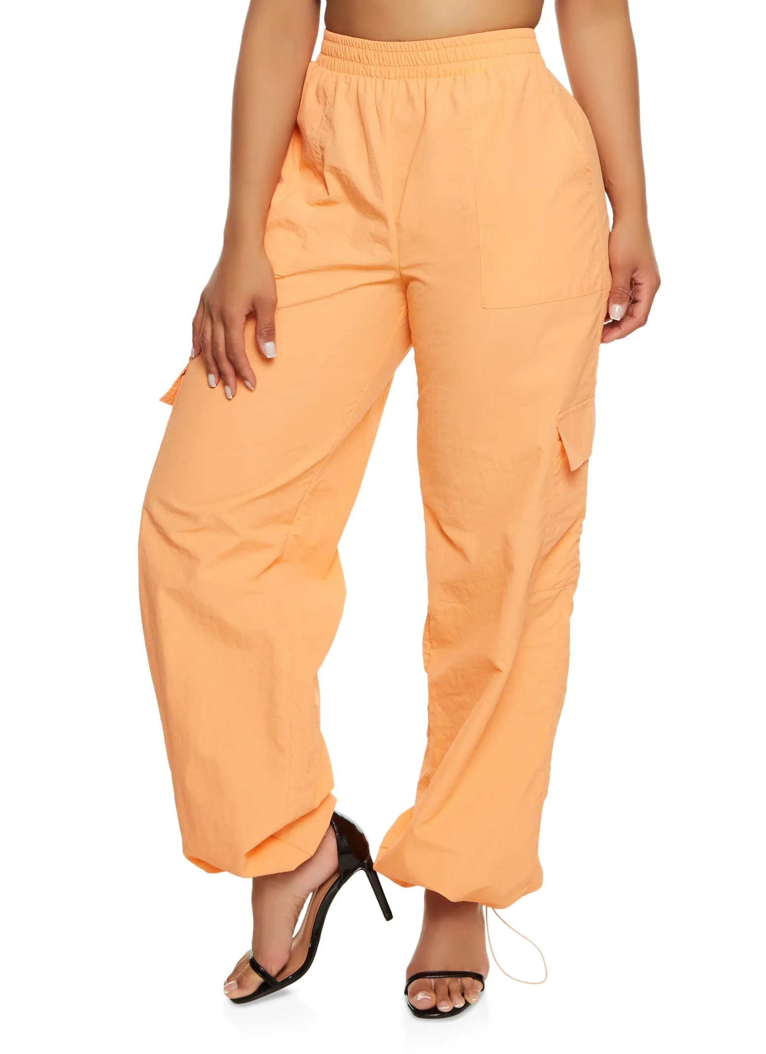 Iris Nylon Toggle Drawstring Hem Cargo Pants sold by Rainbow product image thumbnail 2