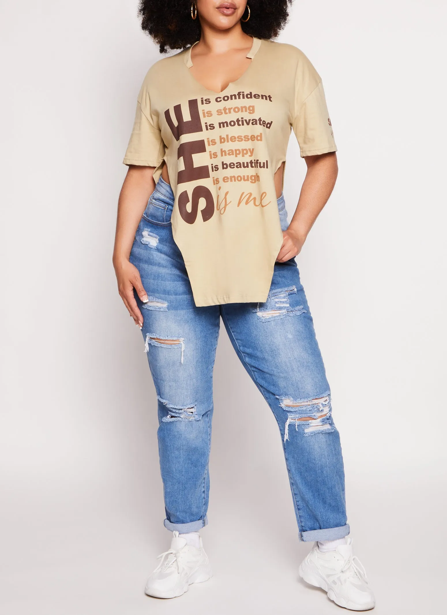 Plus Size She Is Me Graphic Tee sold by Rainbow product image thumbnail 2