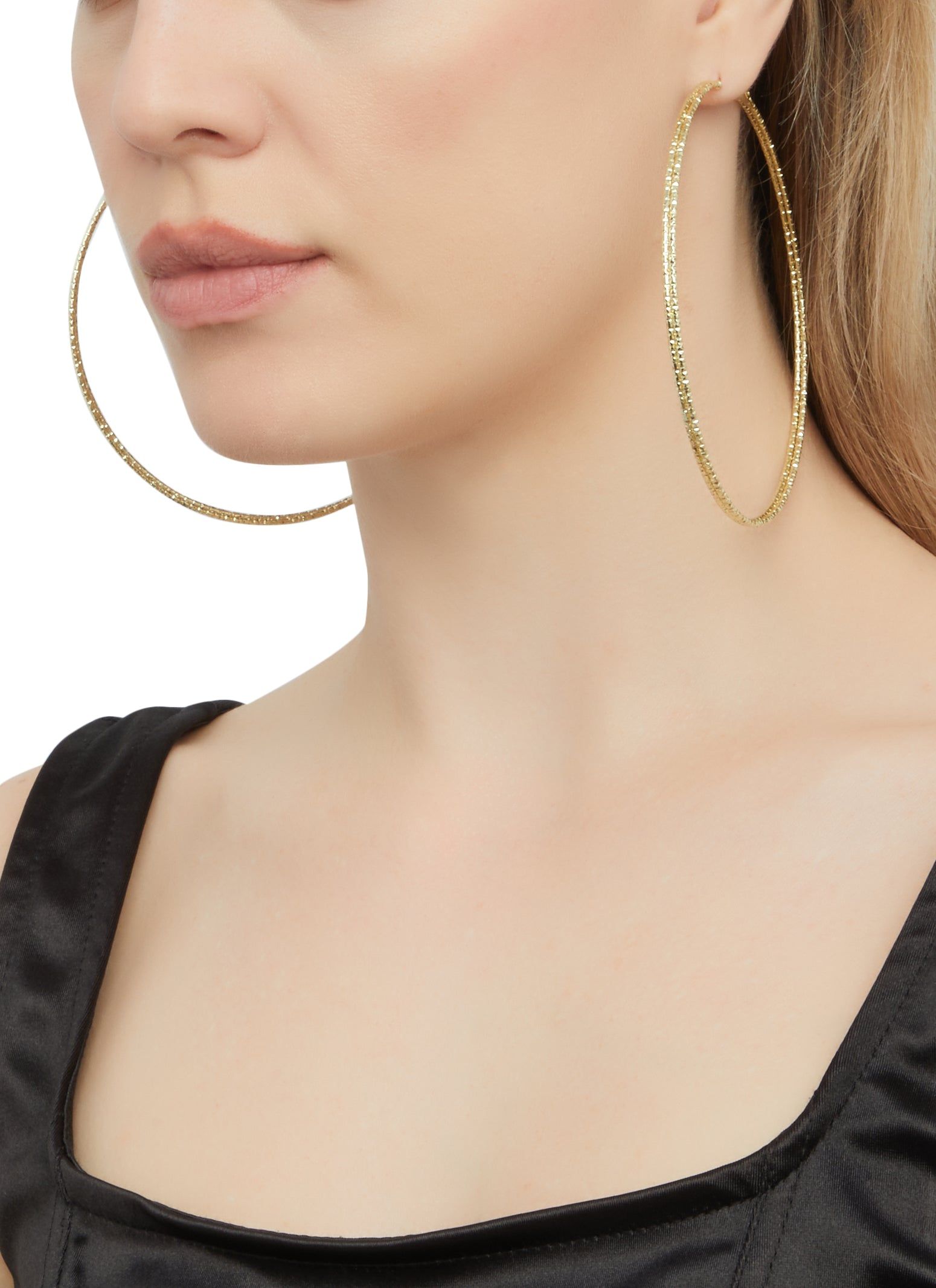 Jumbo Metallic Hoop Earring Trio sold by Rainbow product image thumbnail 2