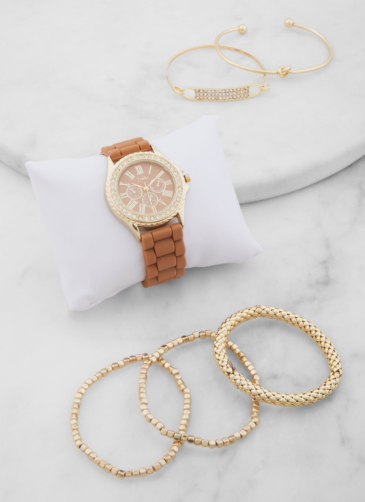 Assorted Stretch Bracelet and Analog Watch Set sold by Rainbow product image thumbnail 2