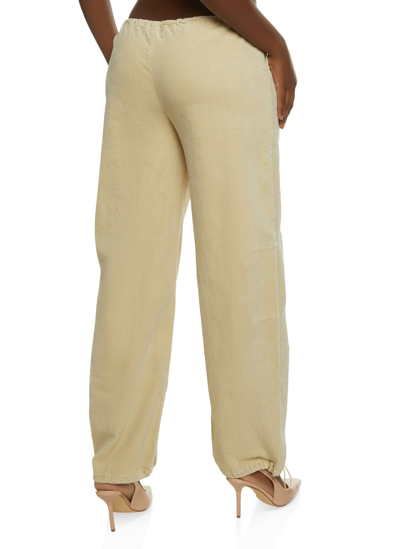 Corduroy Toggle Drawstring Parachute Pants sold by Rainbow product image thumbnail 2