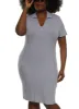 Plus Size Johnny Collar Midi Polo Dress sold by Rainbow