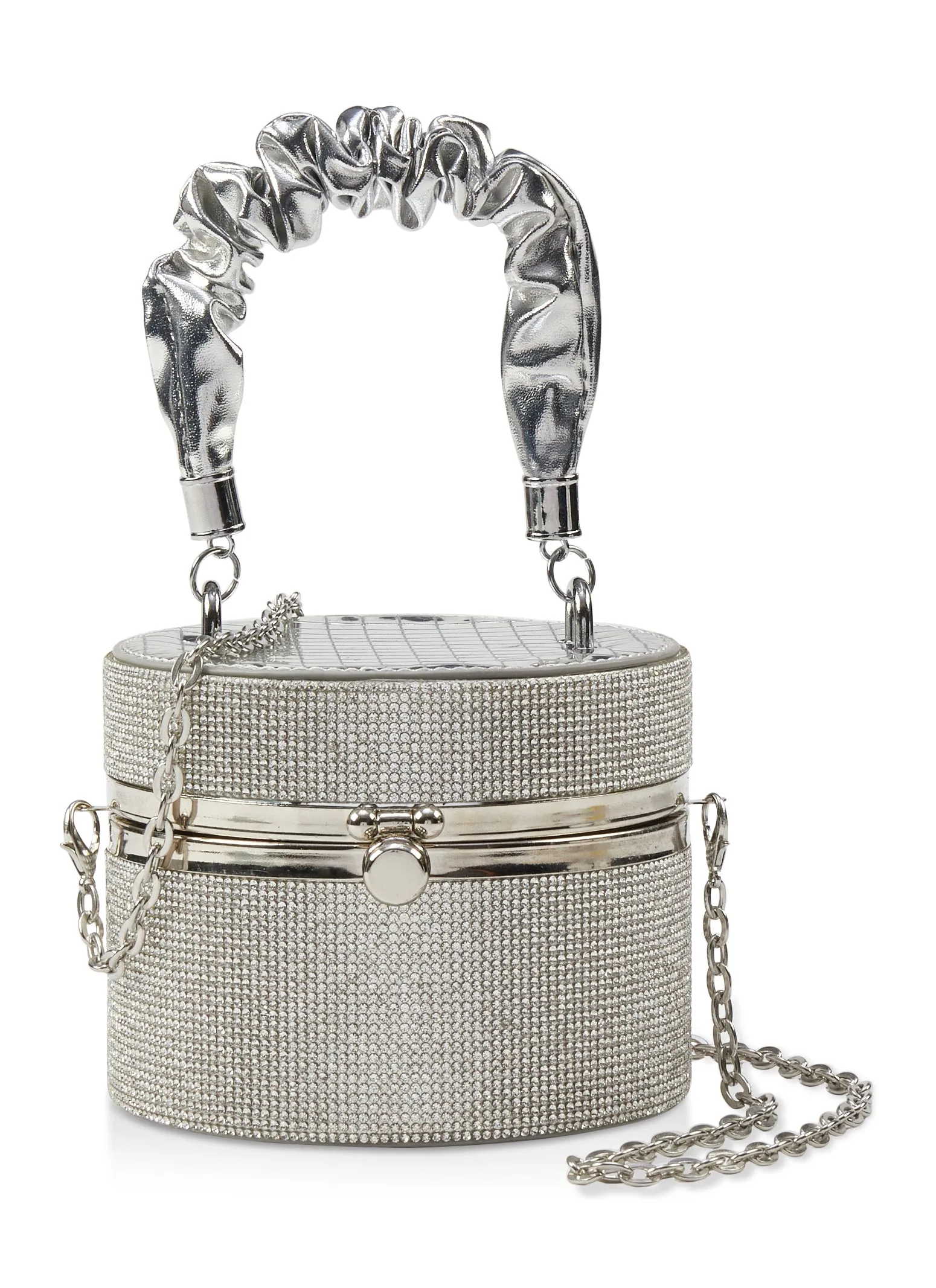 Metallic Handle Mini Crossbody Clutch Bag sold by Rainbow product image thumbnail 2