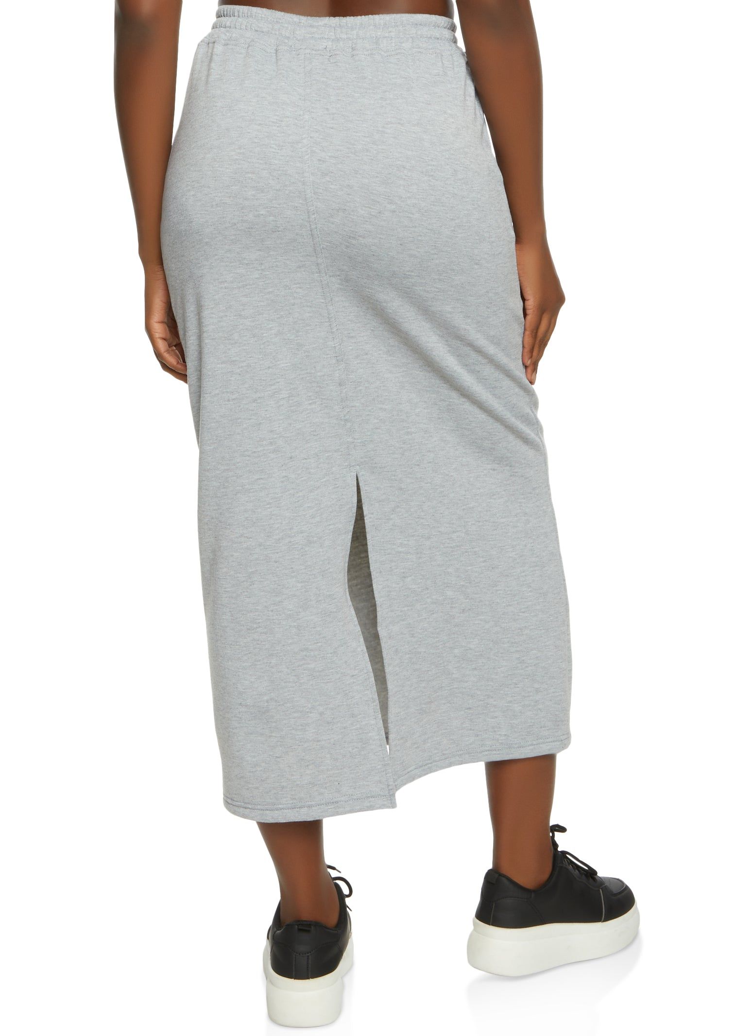 Fleece Lined Toggle Drawstring Maxi Skirt sold by Rainbow product image thumbnail 2