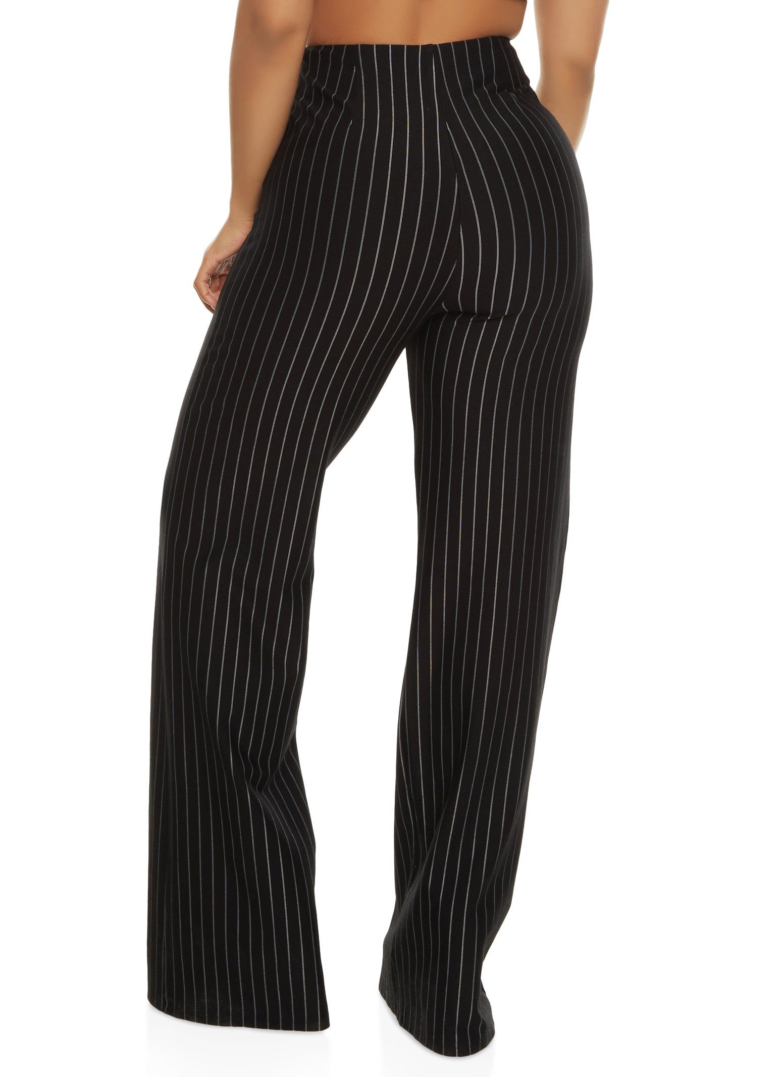 High Waisted Pinstripe Palazzo Pants sold by Rainbow product image thumbnail 2