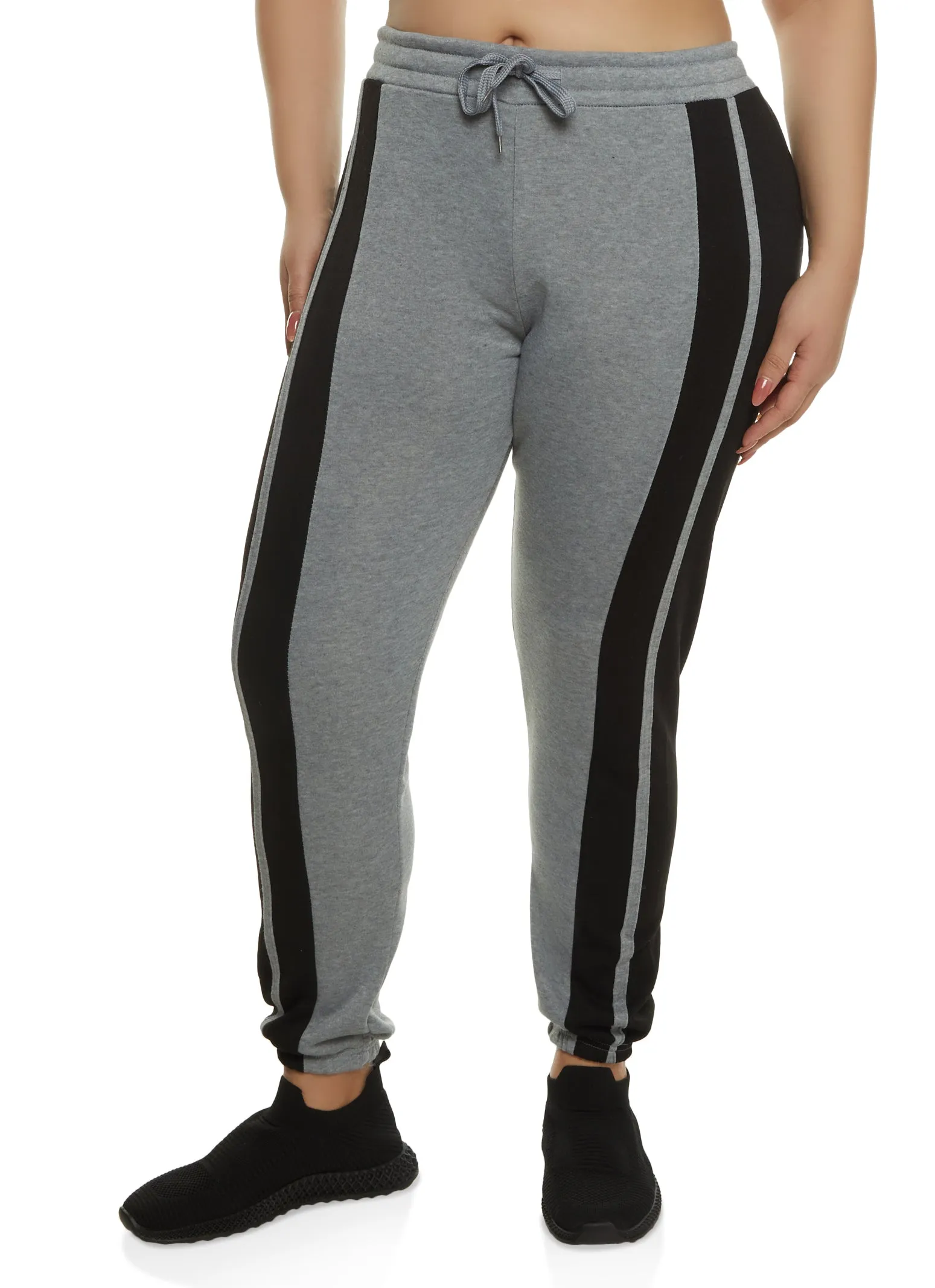 Plus Size Side Stripe Sweatpants sold by Rainbow