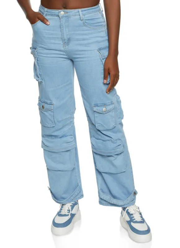 Straight Leg Cargo Jeans sold by Rainbow