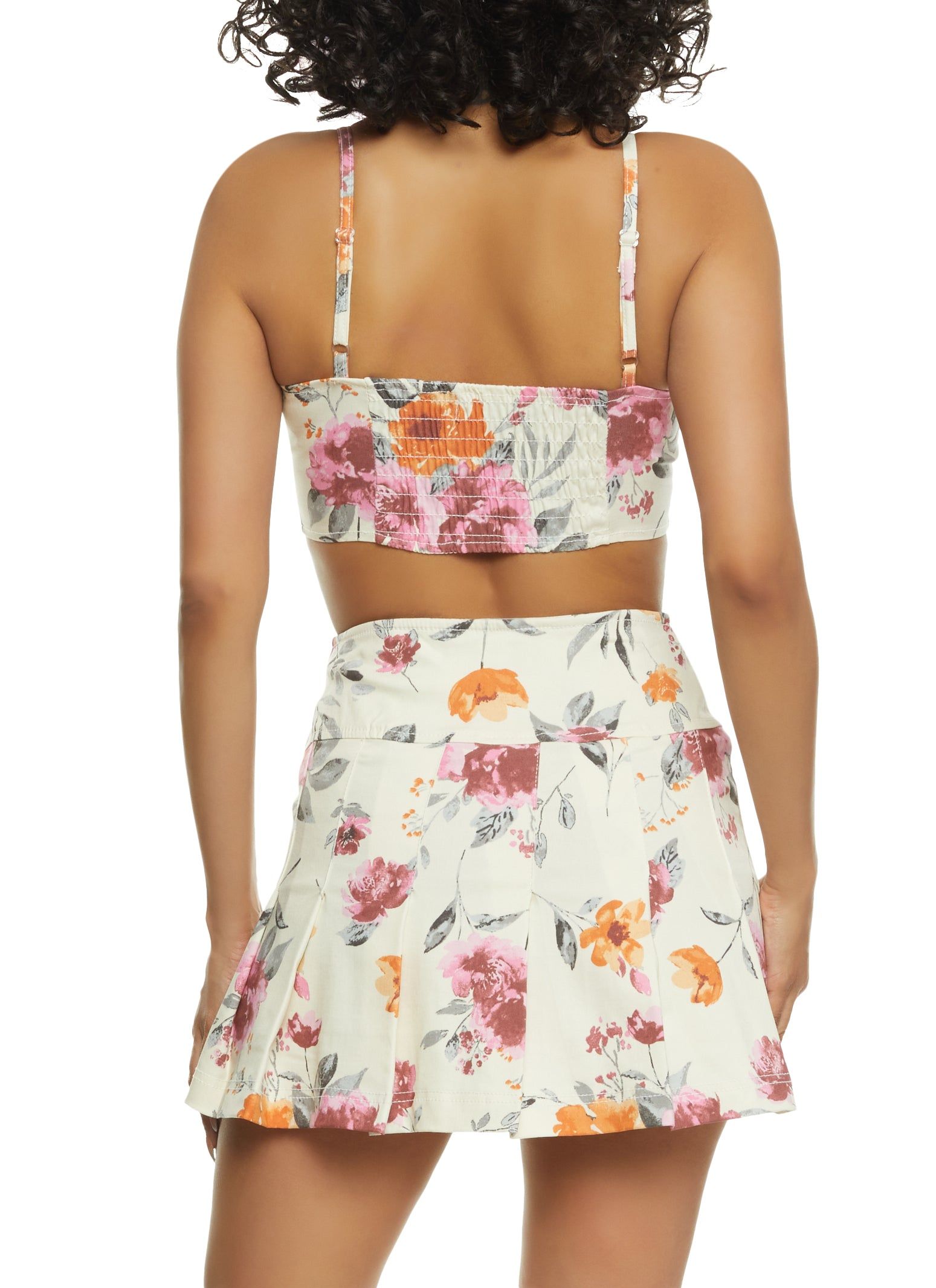 Floral Print Bustier Crop Top sold by Rainbow product image thumbnail 5