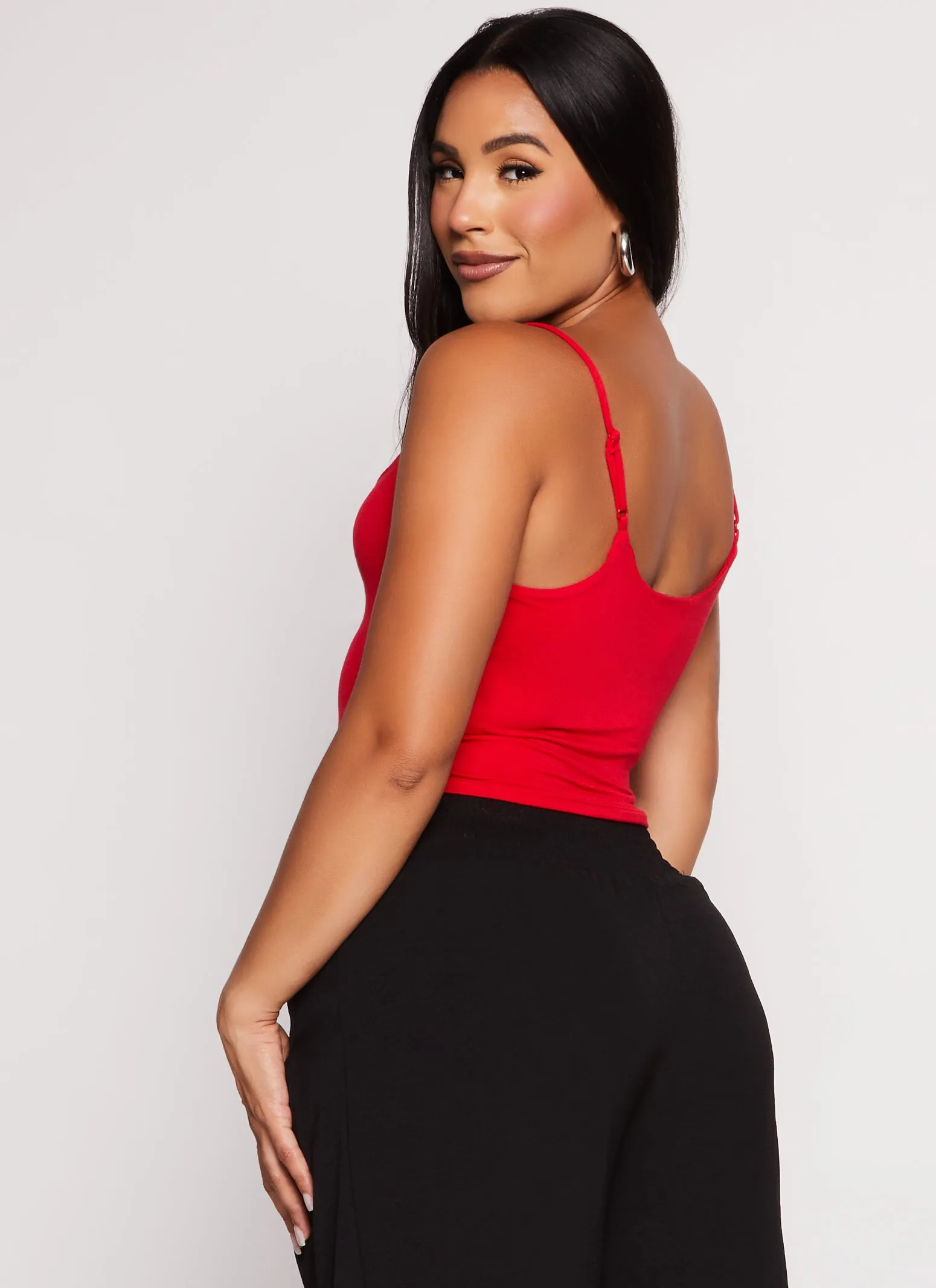 Double Lined Scoop Neck Cropped Cami sold by Rainbow product image thumbnail 3