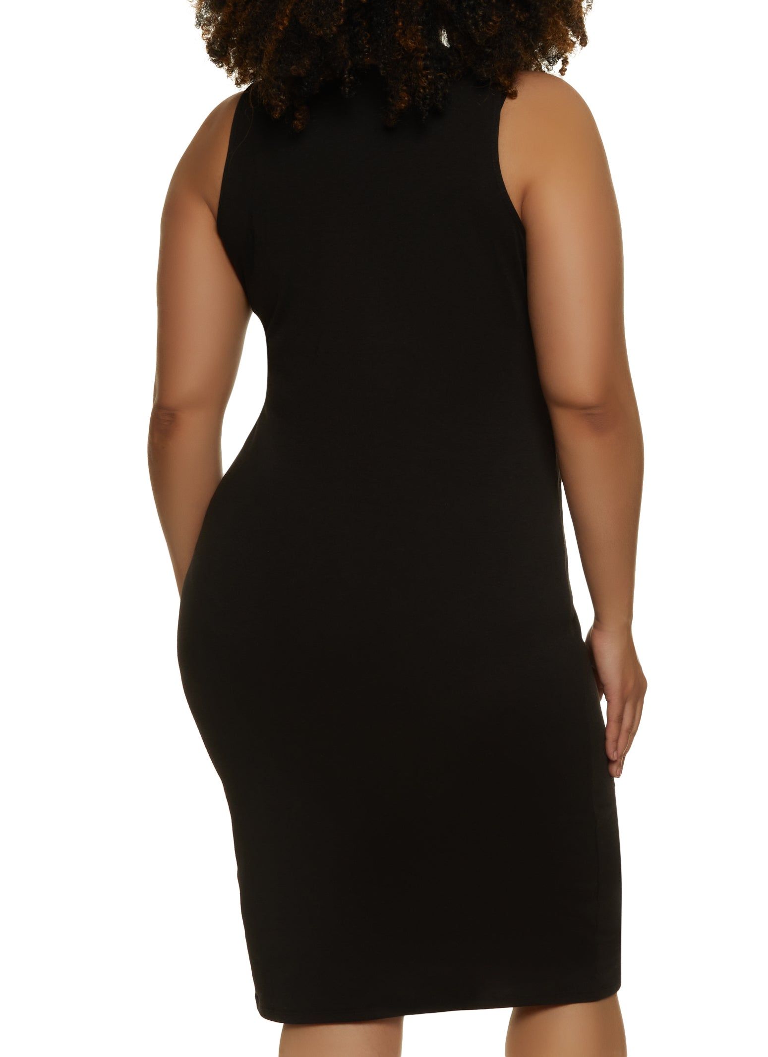 Plus Size Basic Tank Dress sold by Rainbow product image thumbnail 3