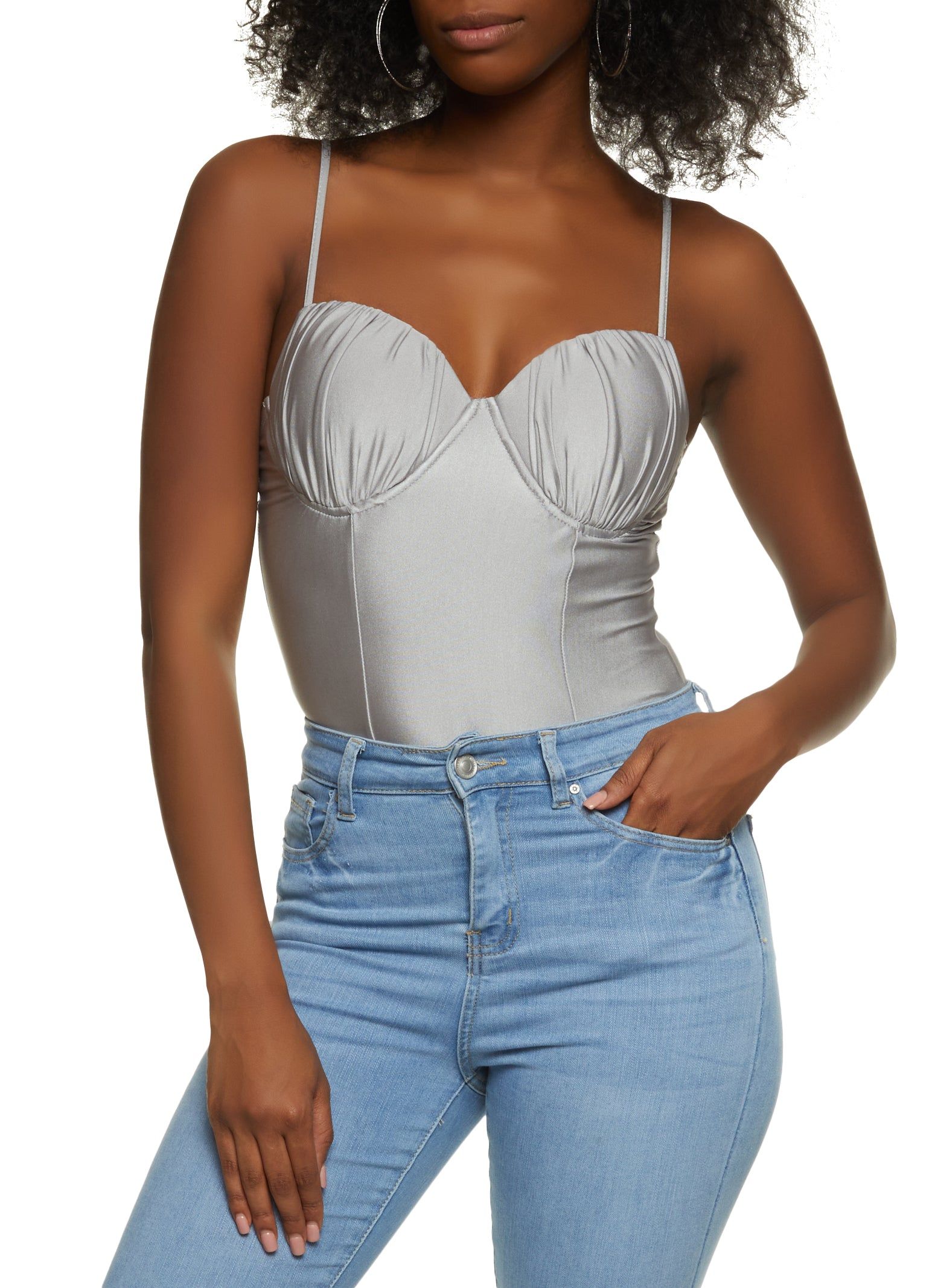 Ruched Bustier Bodysuit sold by Rainbow product image thumbnail 2