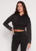 Acid Wash Shrug Hoodie with Ribbed Tank Top sold by Rainbow