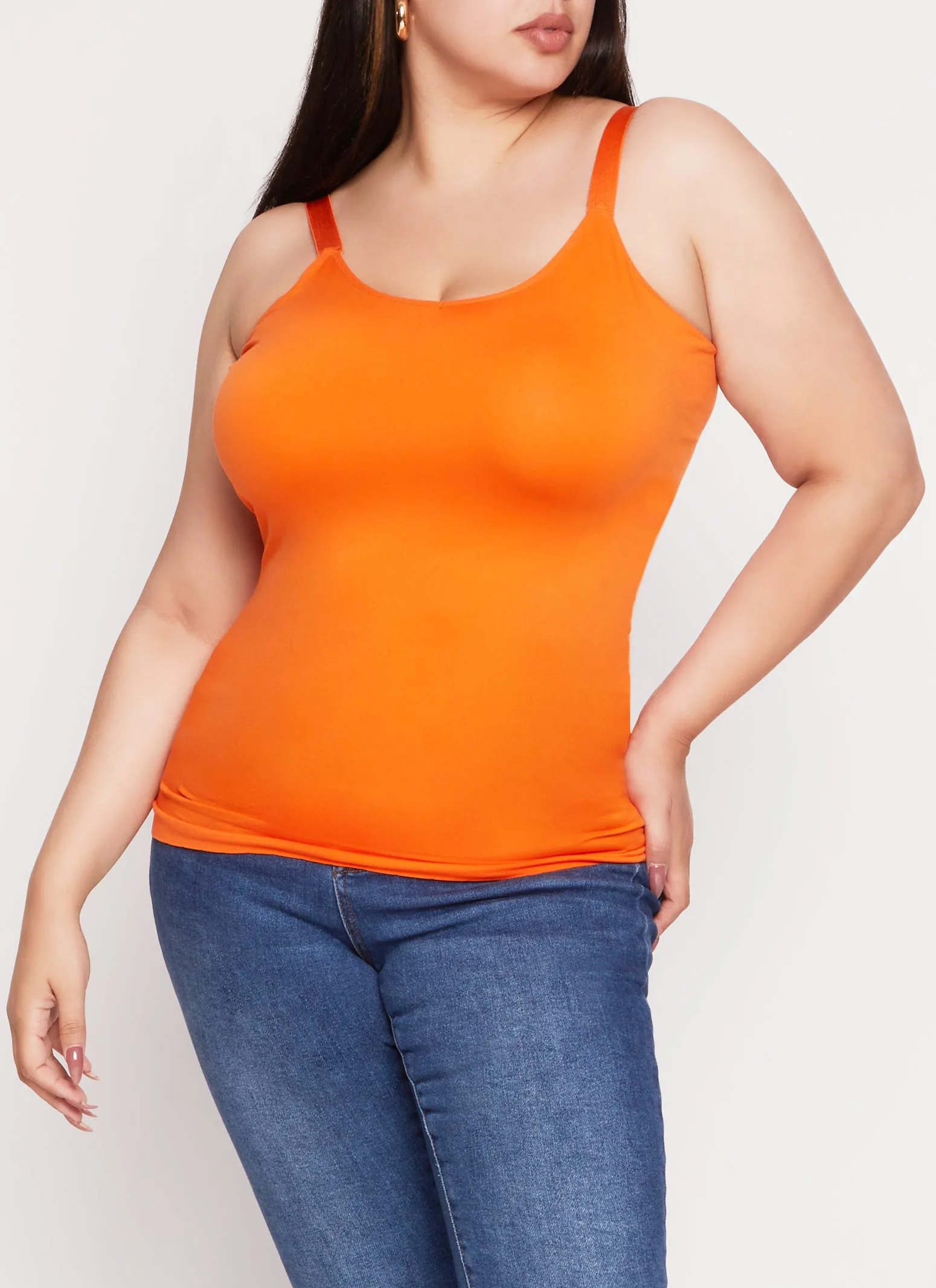 Plus Size Rib Knit Seamless Tank Top sold by Rainbow product image thumbnail 2