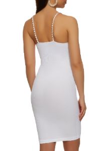 Chain Strap Seamless Cami Mini Dress sold by Rainbow