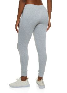 Solid Fleece Pintuck Joggers sold by Rainbow