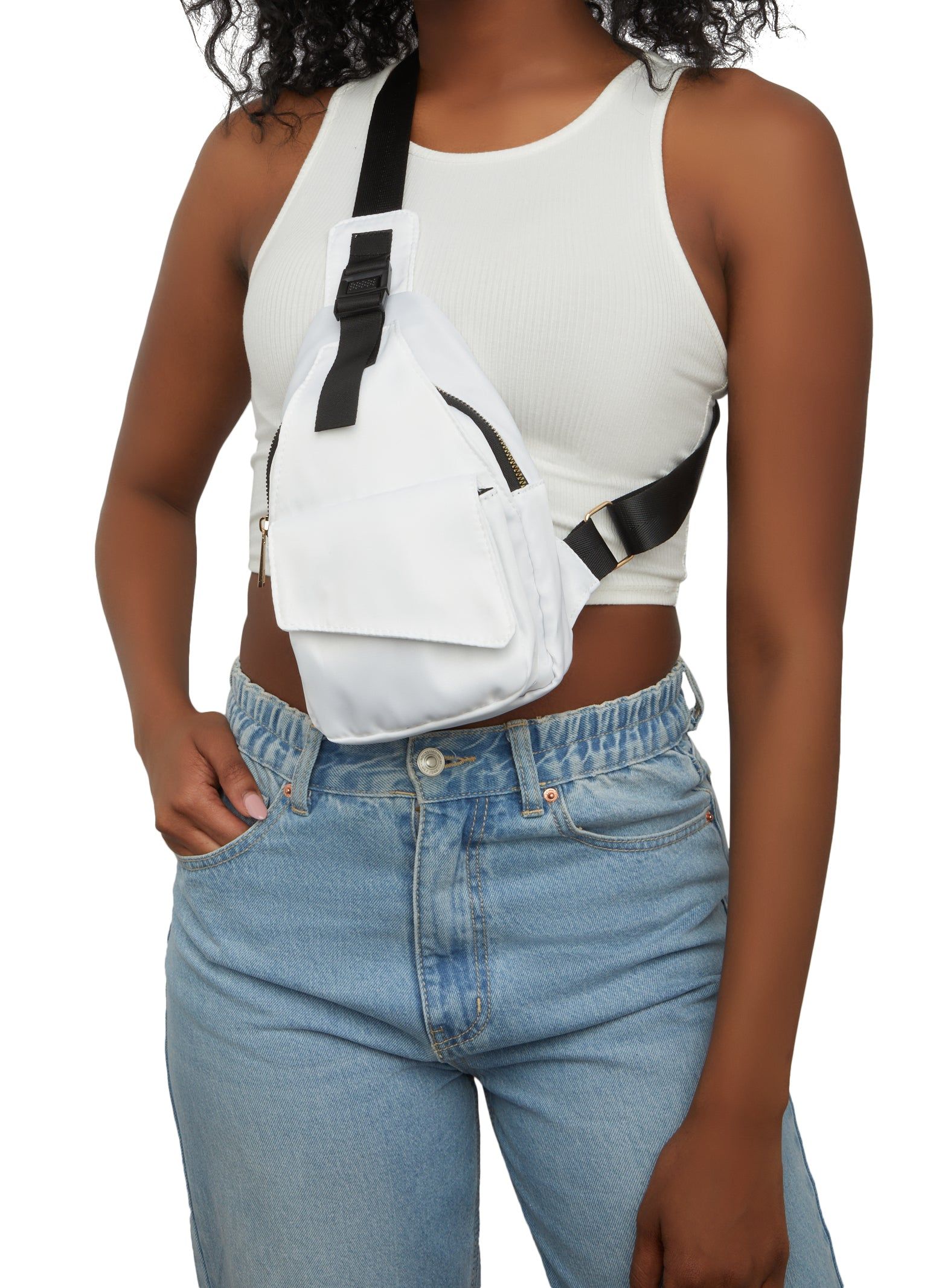 Nylon Flap Pocket Sling Backpack sold by Rainbow