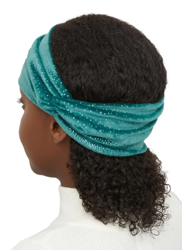 Velour Foiled Head Wrap sold by Rainbow