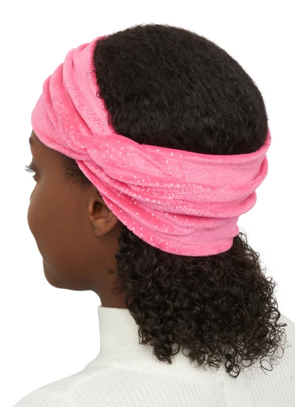 Velour Foiled Head Wrap sold by Rainbow