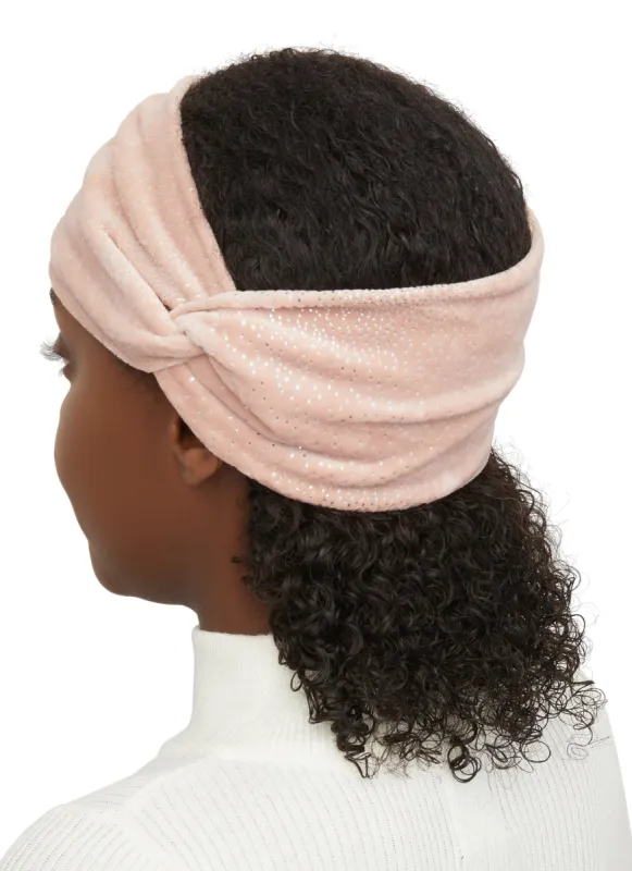 Velour Foiled Head Wrap sold by Rainbow