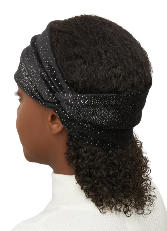 Velour Foiled Head Wrap sold by Rainbow