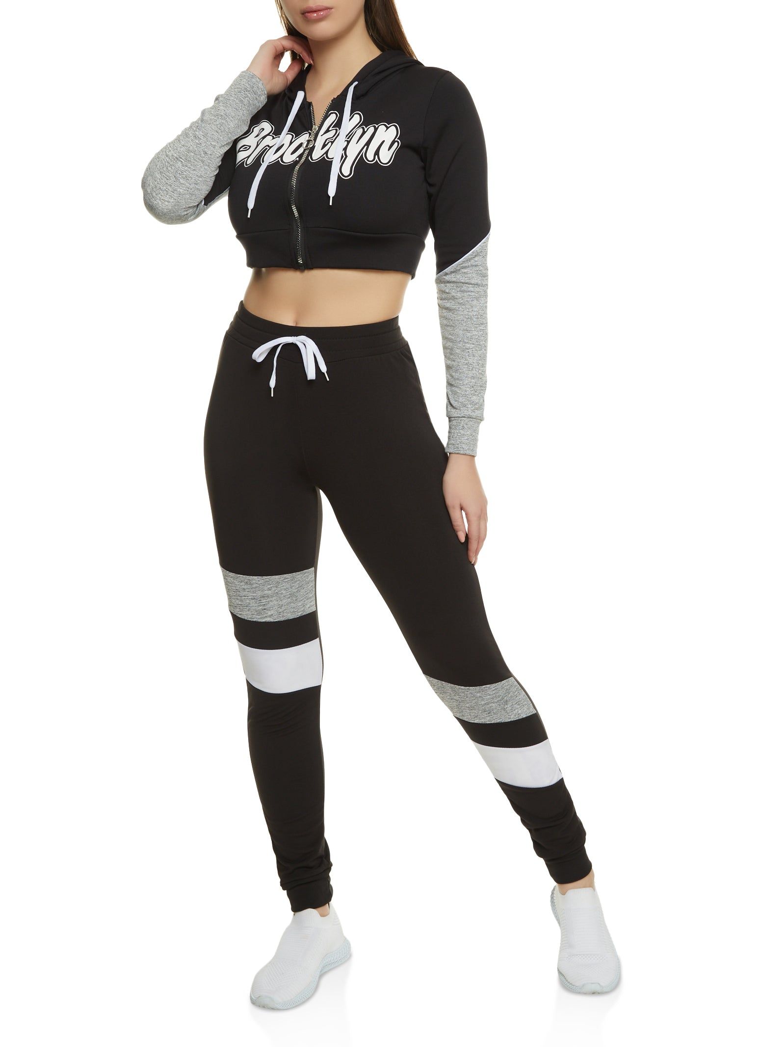 Brooklyn Zip Front Graphic Hoodie sold by Rainbow product image thumbnail 2