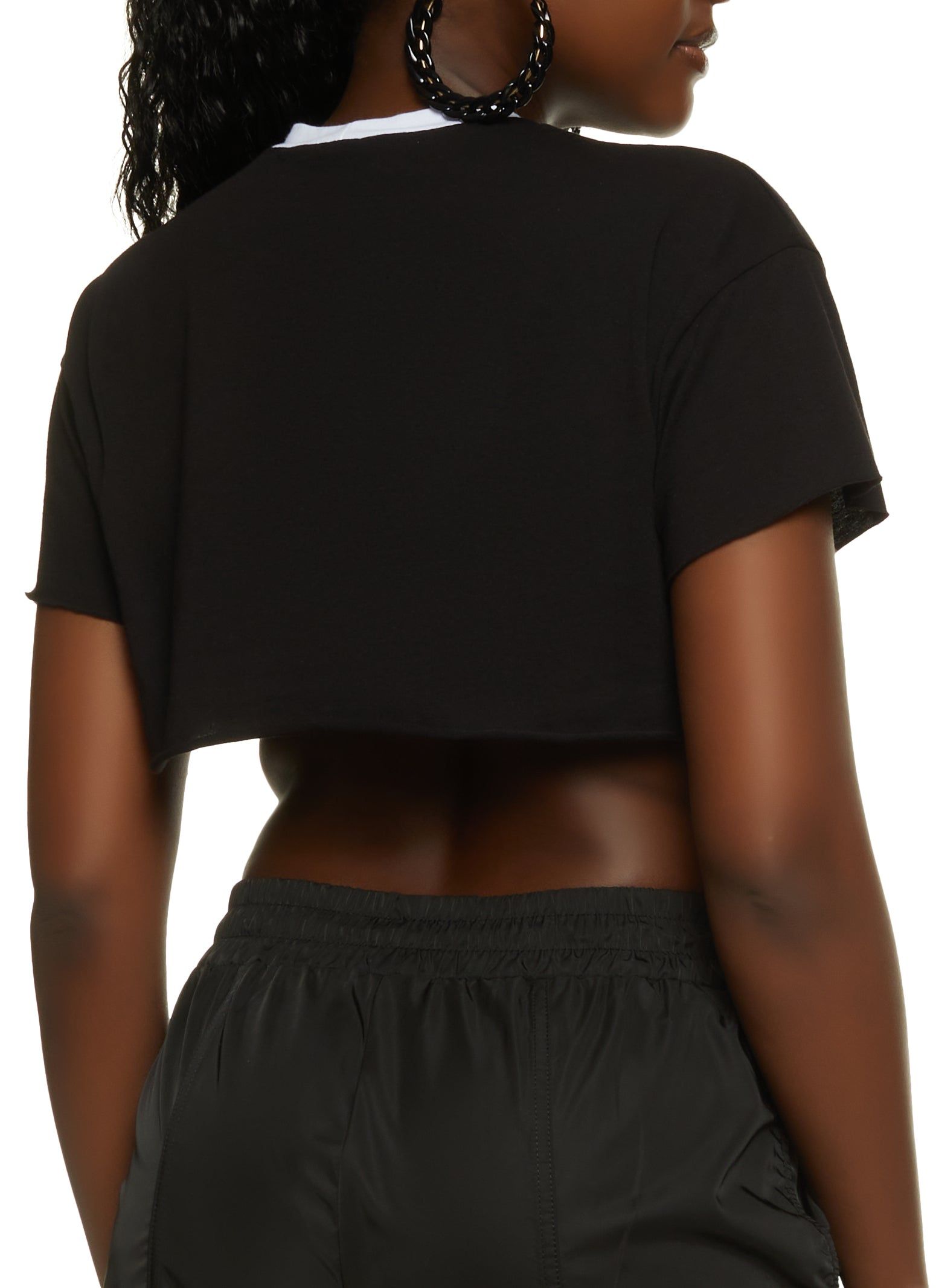 Badass Babes Club Raw Hem Crop Top sold by Rainbow product image thumbnail 3