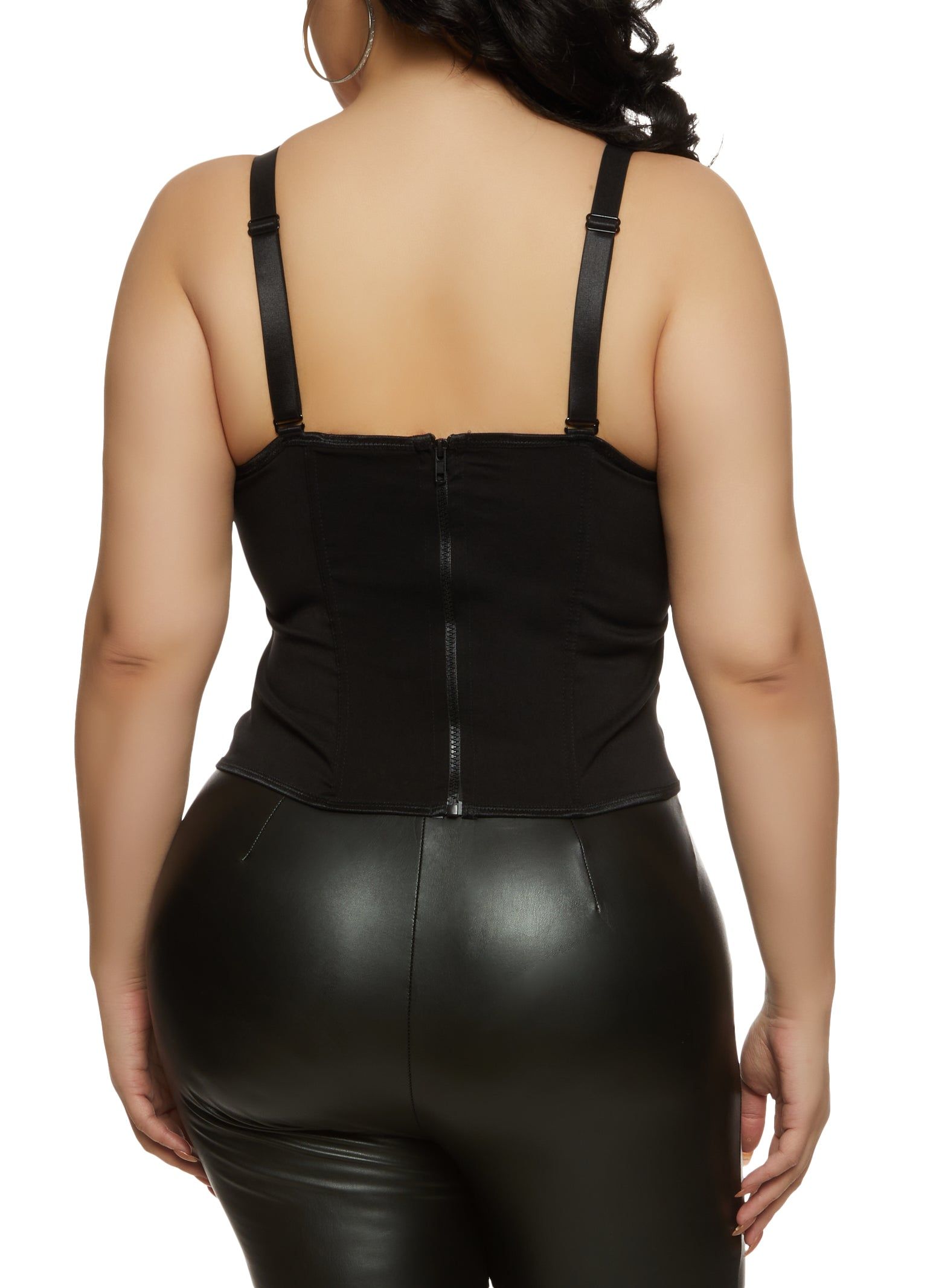 Plus Size Metallic Foil Bustier Top sold by Rainbow product image thumbnail 2