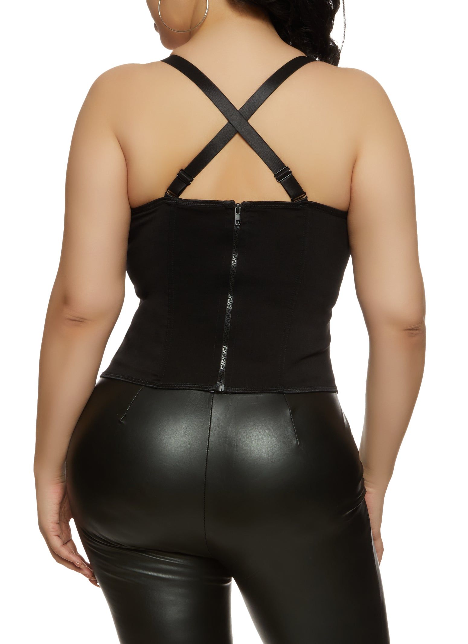 Plus Size Metallic Foil Bustier Top sold by Rainbow product image thumbnail 5