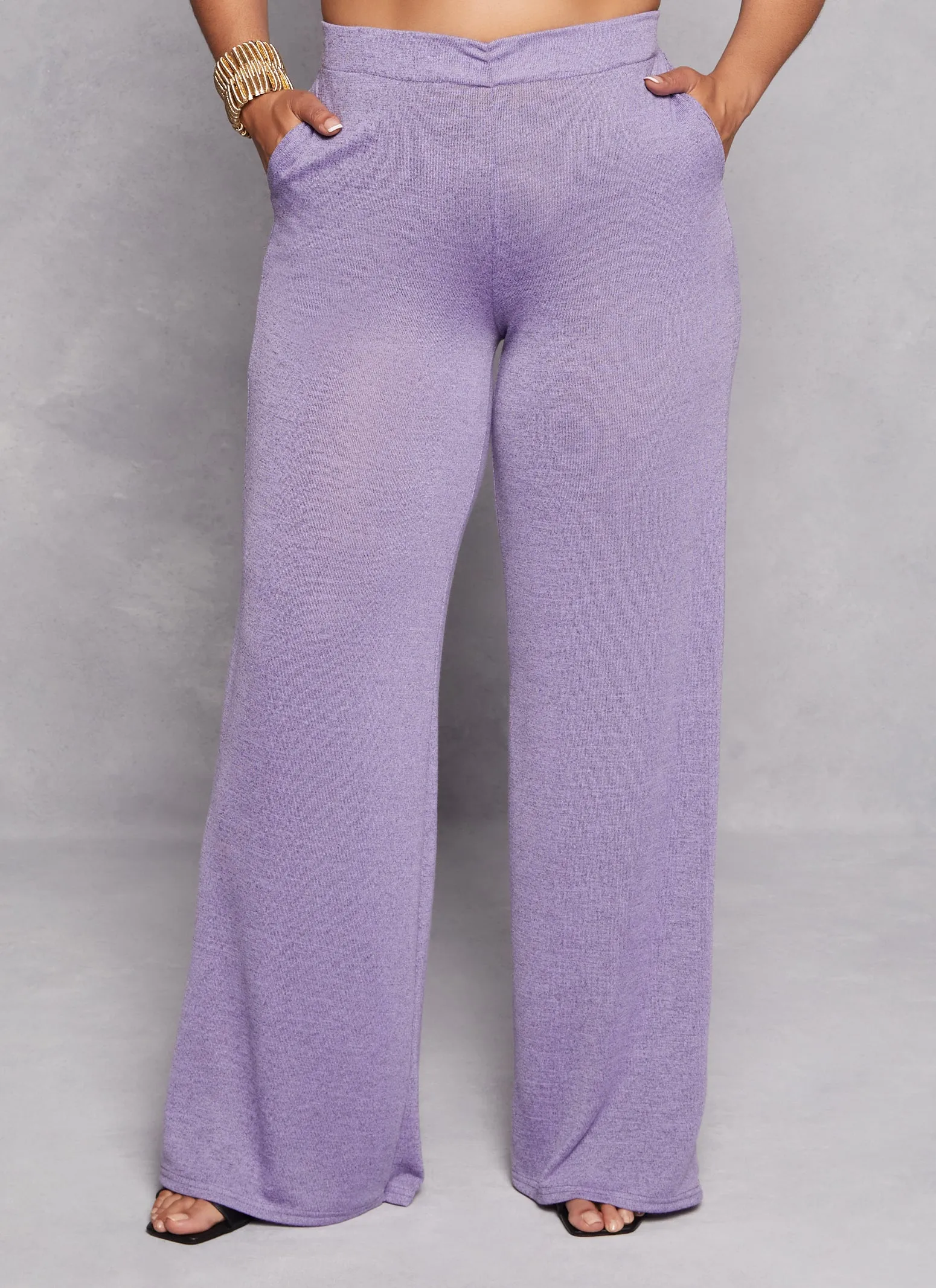 Plus Size Daisy Wide Leg High Waist Pants sold by Rainbow product image thumbnail 2