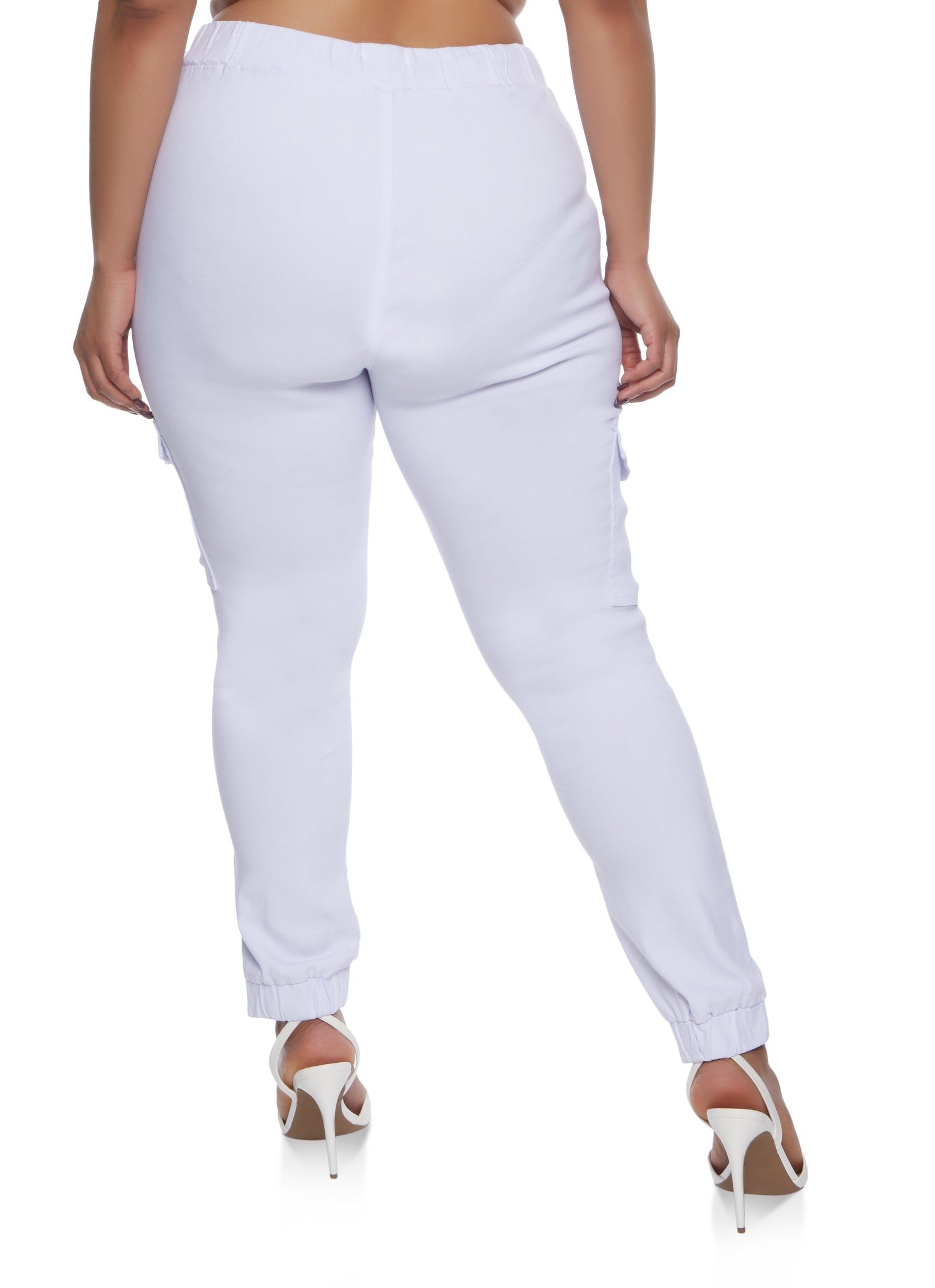 Plus Size Solid Cargo Joggers sold by Rainbow product image thumbnail 2