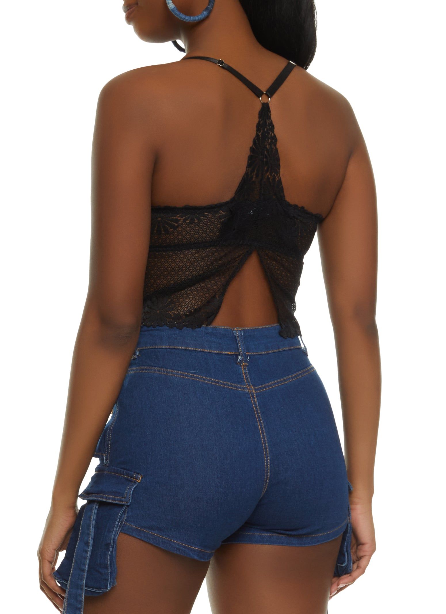 Floral Lace Trim Racerback Cami sold by Rainbow product image thumbnail 2
