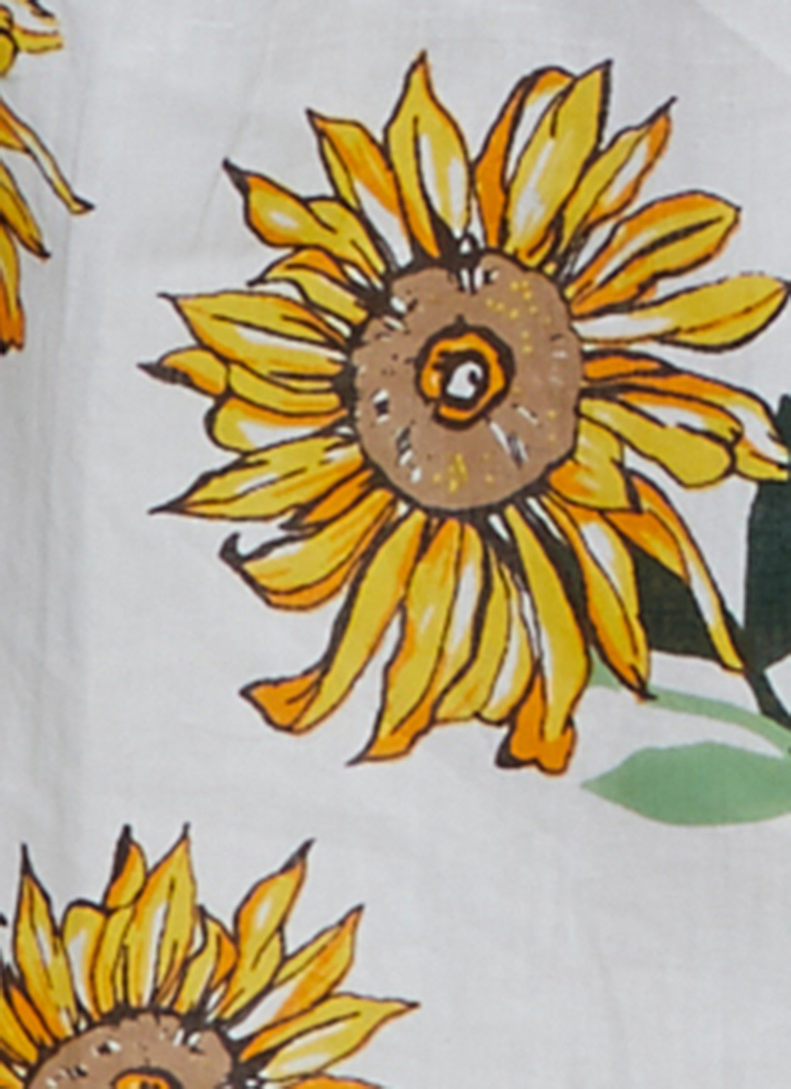 Plus Size Sunflower Print Tie Waist Tiered Dress sold by Rainbow product image thumbnail 4