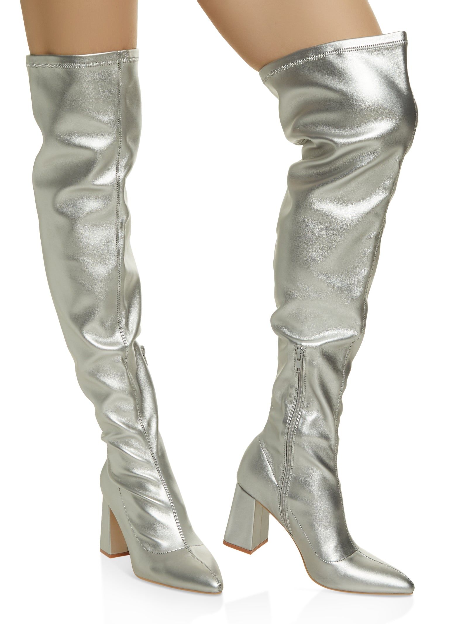 Pointed Toe Over The Knee Boots sold by Rainbow product image thumbnail 2