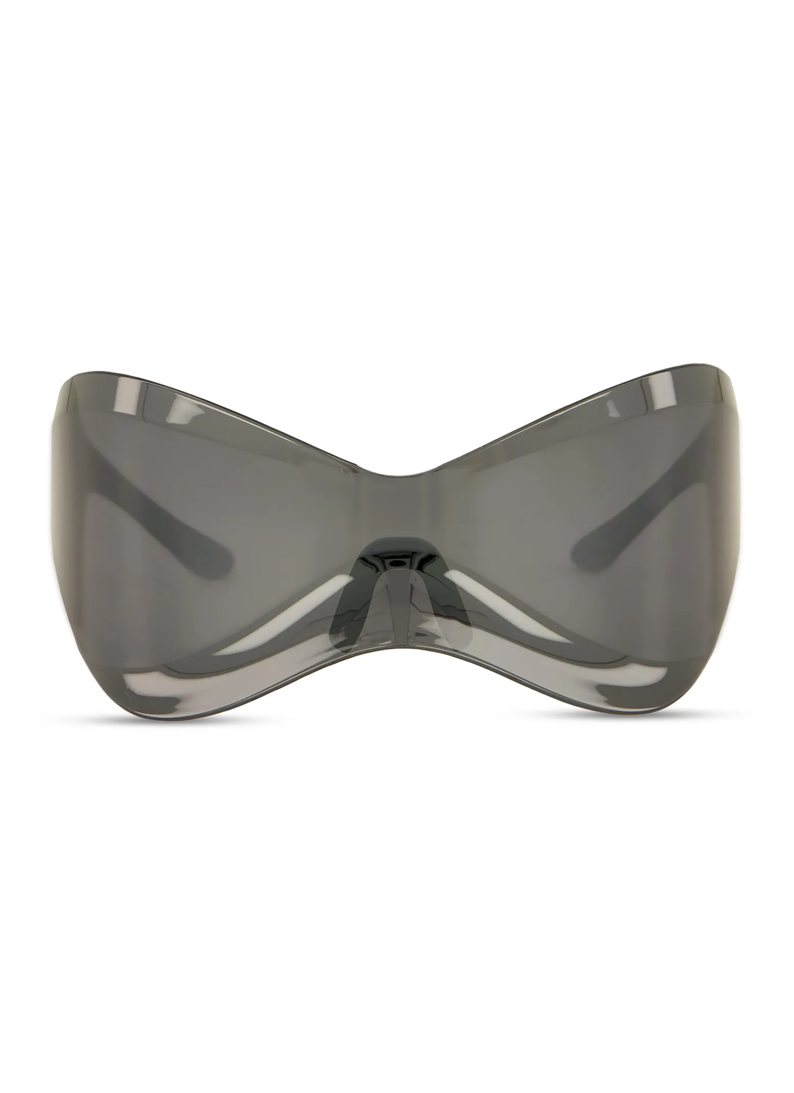 Oversized Rimless Butterfly Wrap Shield Sunglasses sold by Rainbow product image thumbnail 2