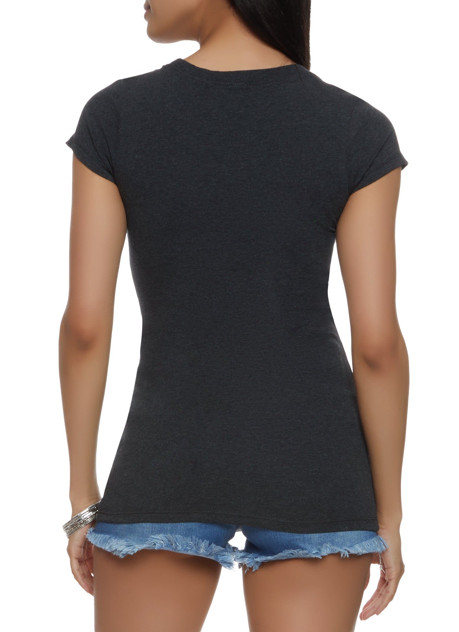 Basic Scoop Neck Tee sold by Rainbow product image thumbnail 2