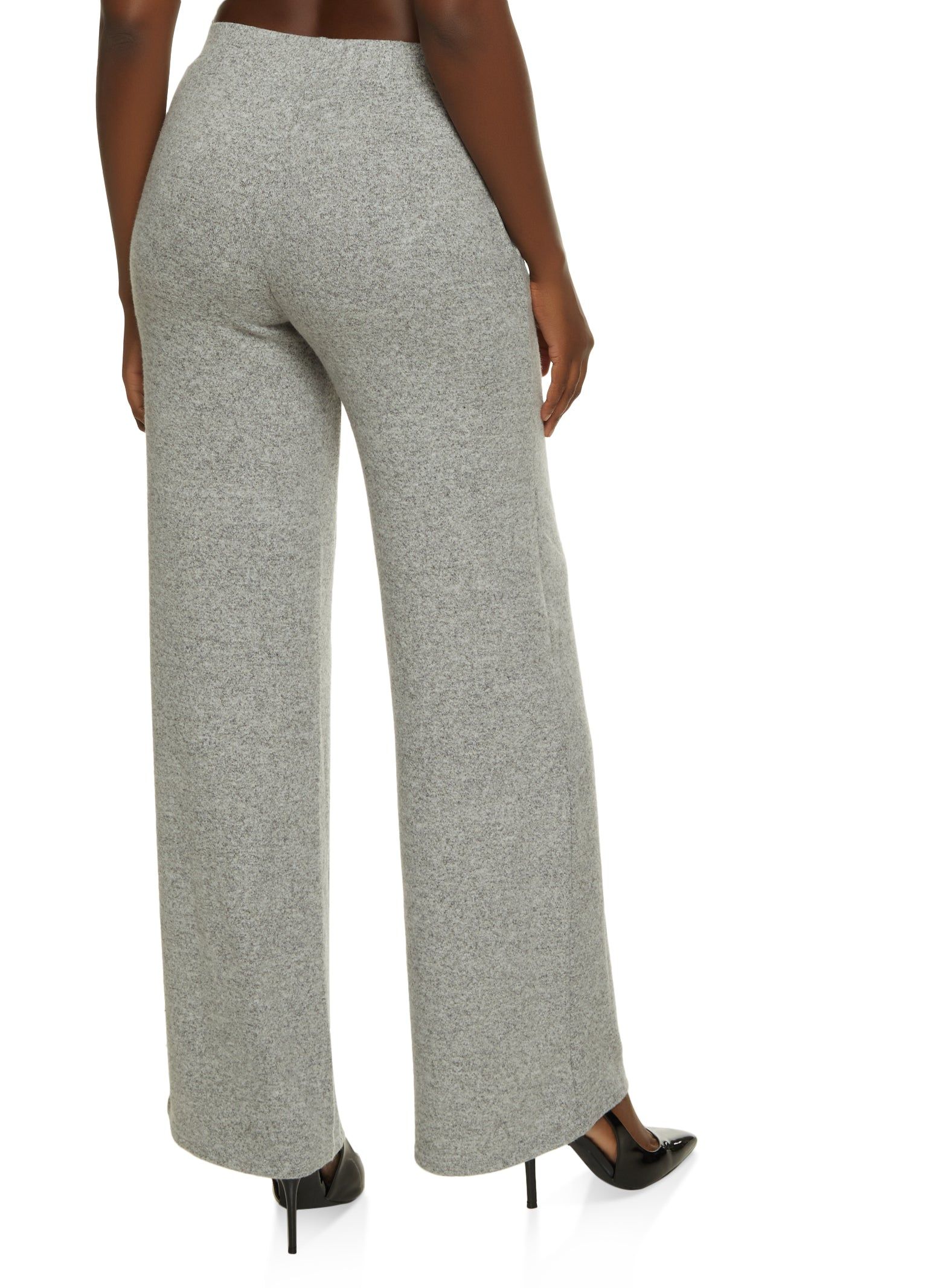Brushed Knit High Waist Wide Leg Pants sold by Rainbow product image thumbnail 2