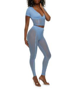 Mesh Corset Crop Top sold by Rainbow