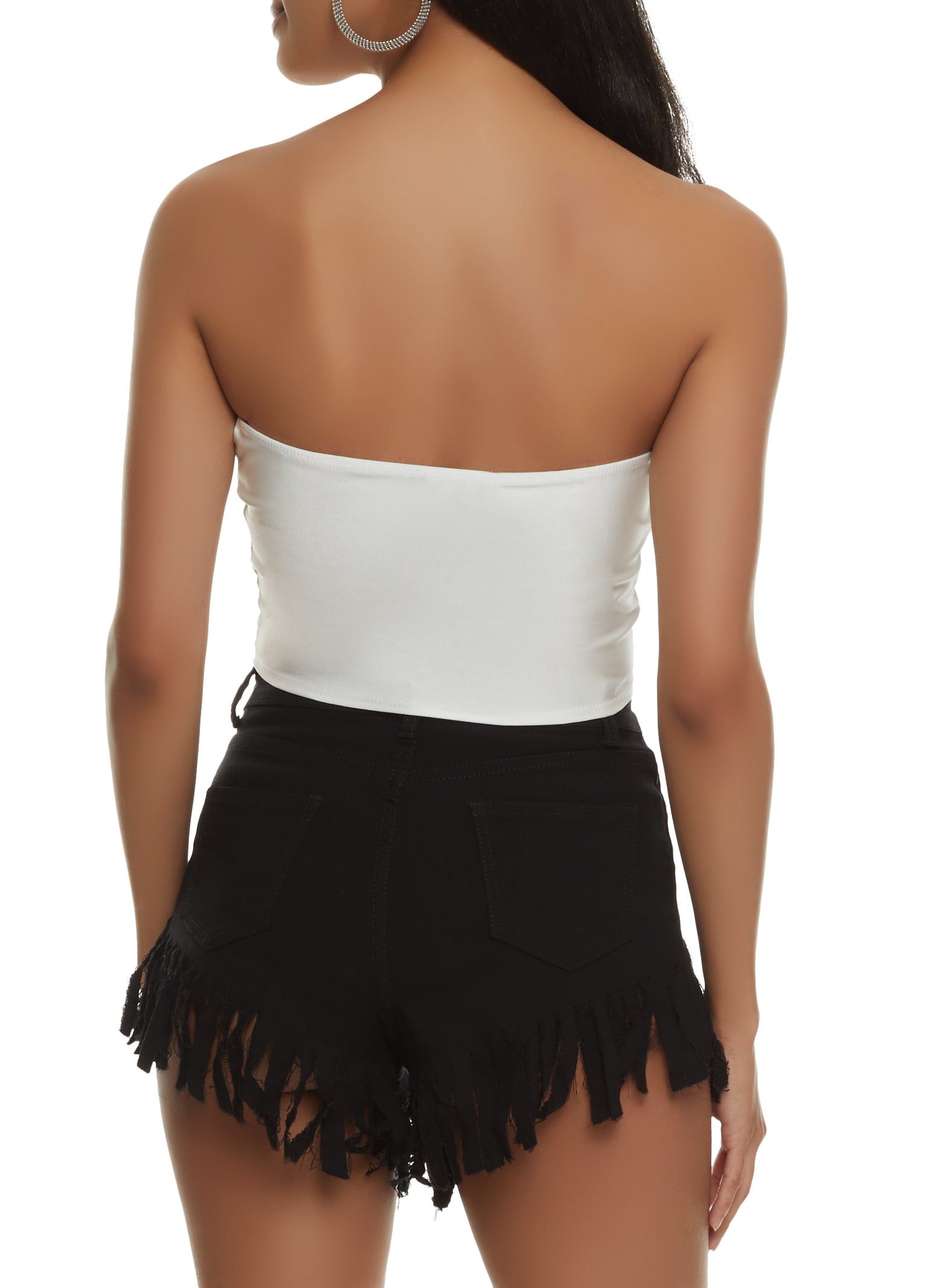 Lace Up Corset Tube Top sold by Rainbow product image thumbnail 2