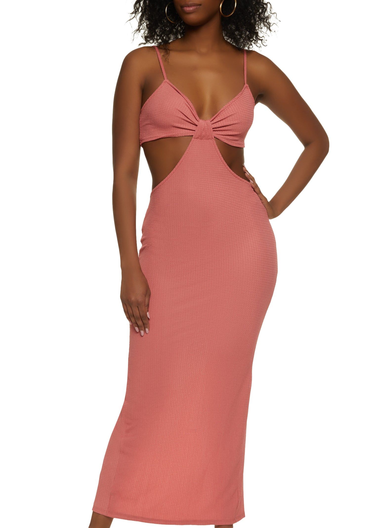 Cut Out Waist Bodycon Dress sold by Rainbow