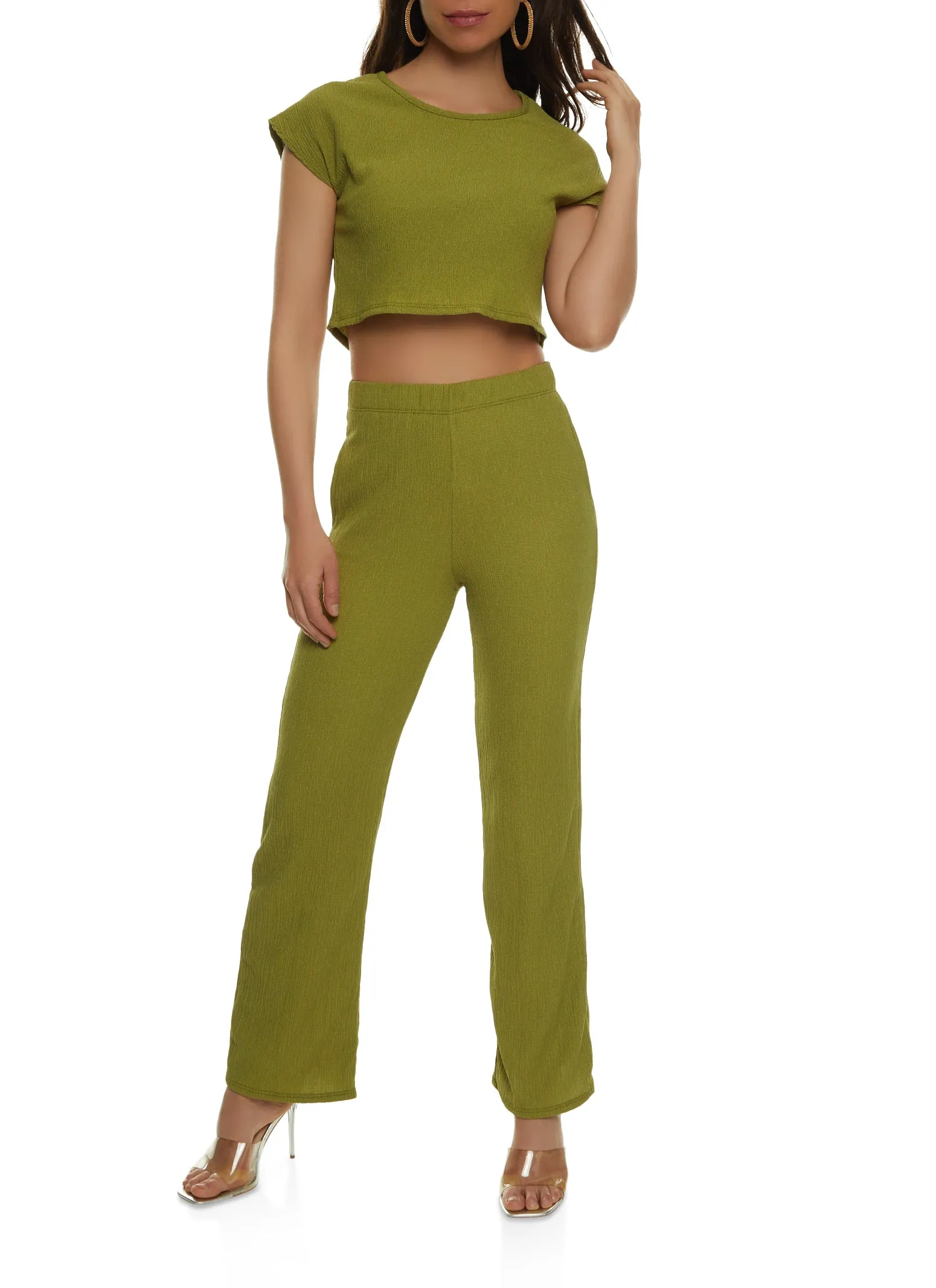 Textured Crop Top sold by Rainbow product image thumbnail 2